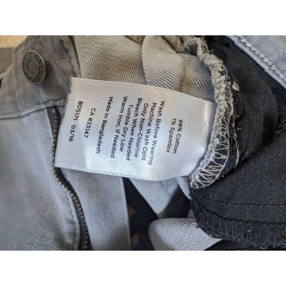 Talbots Jeans Women's 12 Simply Flattering Cotton Stretch 5 Pocket Gray Button - Picture 10 of 10